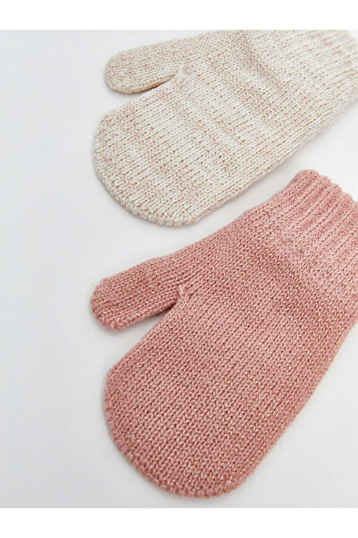 LC Waikiki Basic Baby Girl Knitwear Gloves 2-Pack (W5)
