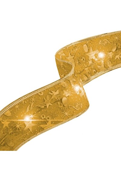 Family Christmas Decoratiune de Craciun - Panglica Galbena 2 metri cu 20 LED-uri