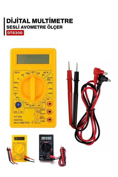 Beyazıt Digital Avometer Multimeter Measuring Instrument Current Voltage Resistance Meter
