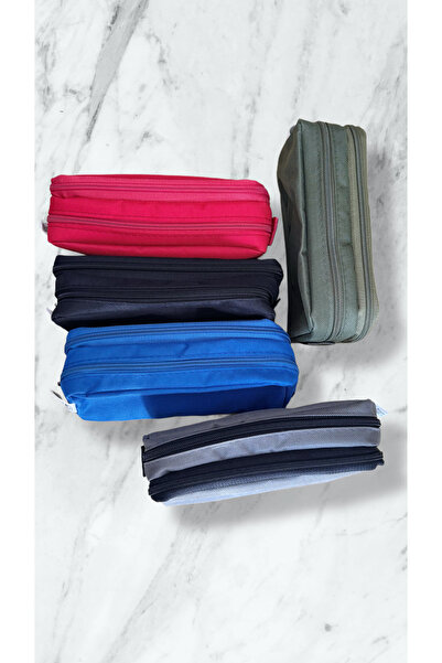 Brons Kalemlik Çift Gözlü Kalem Kutusu