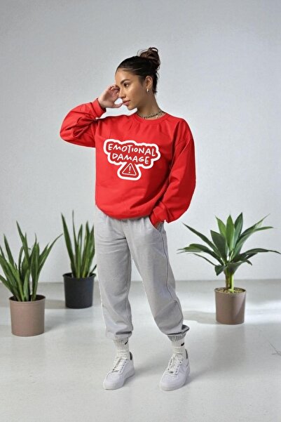 Wish BF طقم بدلة رياضية شتوية مطبوعة بتصميم كبير الحجم مع قلنسوة، مبطنة بالقط...