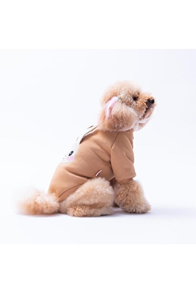 Pawstar Kahverengi Dublin Hopper Tavşan Kulaklı Kedi Köpek Sweat- Kedi Köpek Kıyafeti