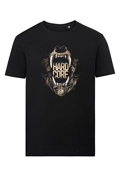 4desire Tricou negru barbati HARD CORE Ink, Classic Regular Fit, Bumbac 100%,...