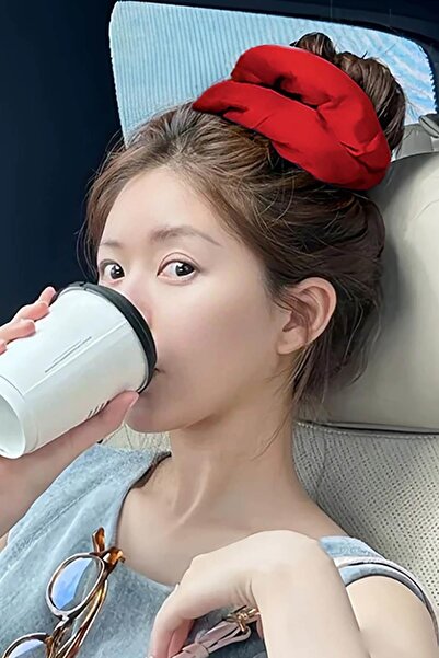 TAKIŞTIR مشبك هدية ساتان أحمر اللون على شكل خاتم لليلة الحنا