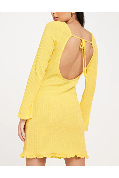 PIECES Pieces mini dress, yellow