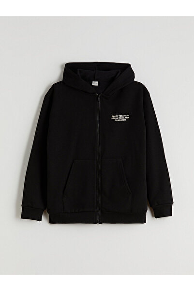 LC Waikiki Hooded Boy's Zippered Sweatshirt