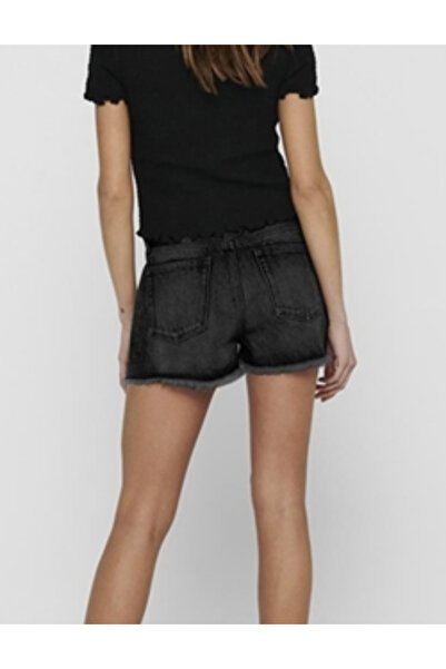 ONLY Only denim shorts, black