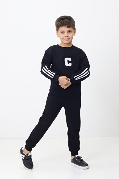 ENN CLOTHIGN CLUB Boy's Top and Bottom Tracksuit Set (Premium Series) 5-12 Years Old