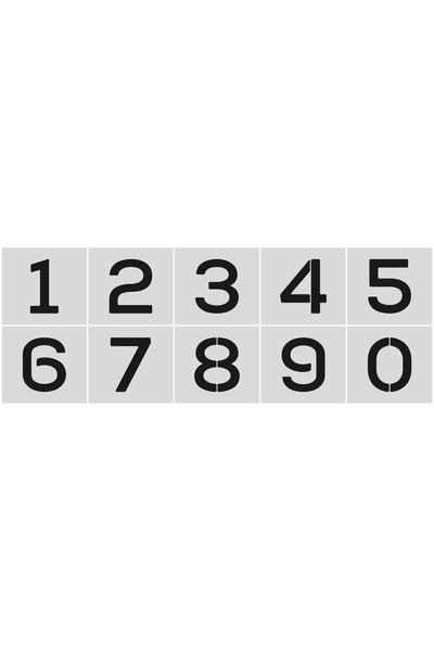 Mood Stencil Stencil Number Painting Template X010-Number Number Height 5 cm