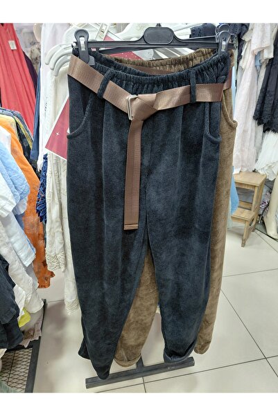 FALERIA İtalyan Kadife Havuç Paça Pantolon