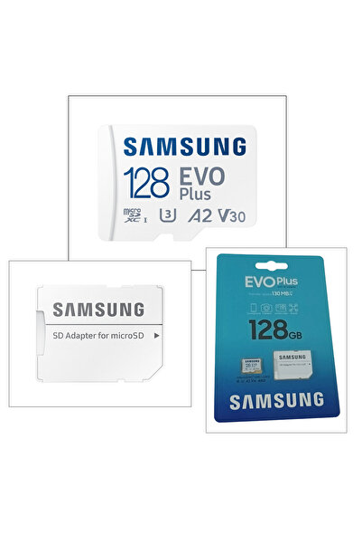 Samsung MicroSDXC card 128 Gb, Evo Plus, U1, A1, V10, 130Mb/s, with adapter