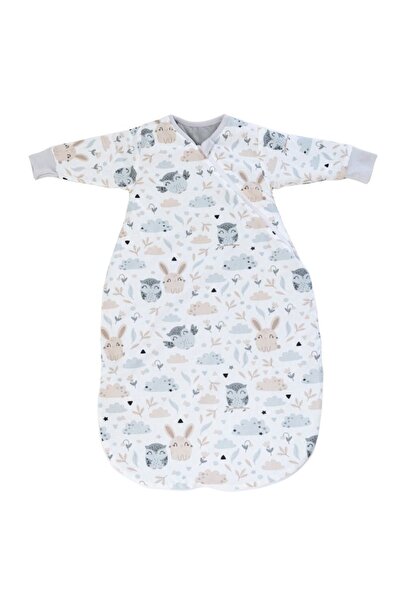 Kidizi Forest Friends children's sleeping bag with sleeves, 3-12 months, 1 tog, 100% cotton, for fall/winter