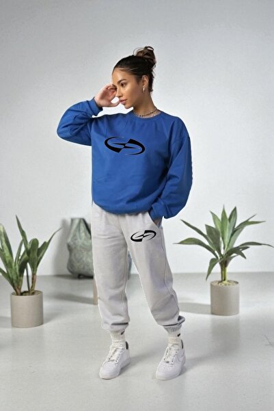 Wish BF طقم بدلة رياضية بقلنسوة مطبوعة بنجوم كبيرة الحجم مع بطانة داخلية من ا...