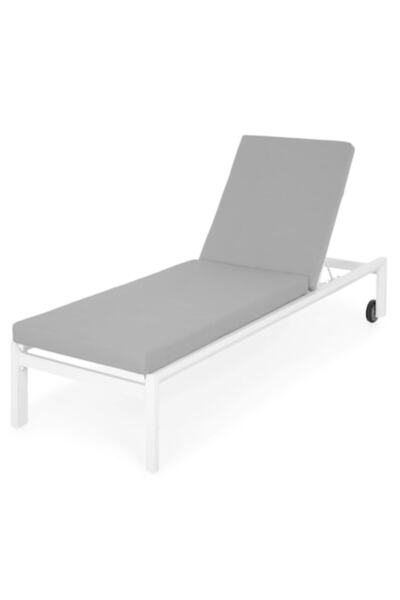 Maison Mex Sezlong gradina/terasa TRENTINO L.201.5 l.66 H.95/35.5 alb/gri