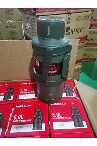 DKADI Okadi Outdoor Green Handle Stainless Steel Thermos 5L