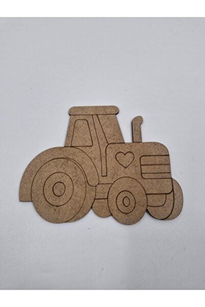 Mu Art Ahşap 15 قطعة من الرسم الخشبي اللطيف على شكل جرار للمدرسة، نشاط فني يد...