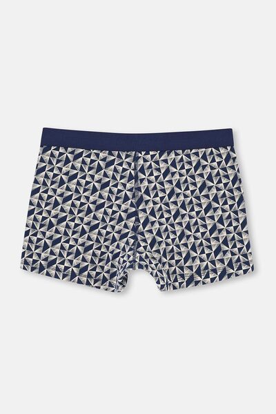 Eros Μπόξερ από βαμβακερό σχέδιο 3 τεμαχίων σε μπλε ναυτικό