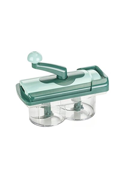 Doty Perfectly Chopped Kitchen Chopper, manual blender, 6 blades, handle, container, easy to use and clea