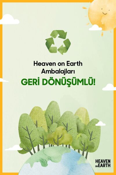 Heaven on Earth Saç Uzamasına Yardımcı Muzlu Bebek Çocuk Saç Vücut Şampuan %100 Doğal Organik Vegan Parabensiz 300ml