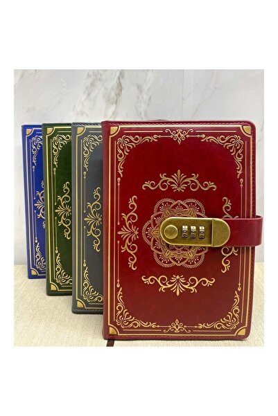Genel Markalar Özel Tasarım Şifreli Deri Defter