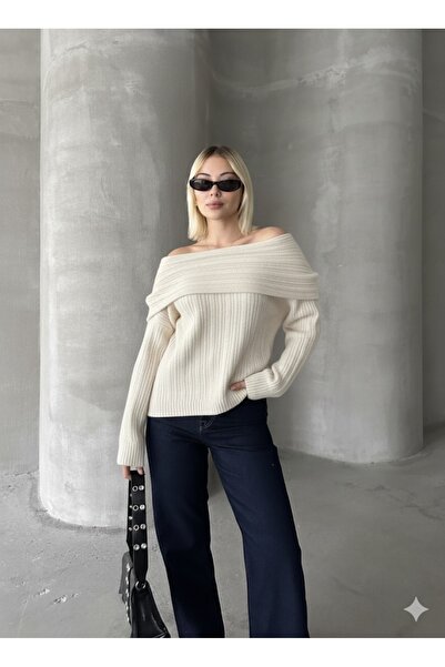 TrendParis madonna collar knit sweater
