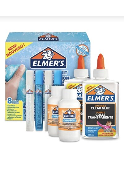 Elmers renkli ve şefaf Frosty Slime Kit 2077254 slime kit slime kit