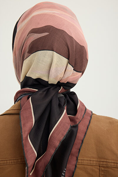 Schaless Lalesi of Colors - Tile - Efilia Patterned Scarf - 90X90 cm