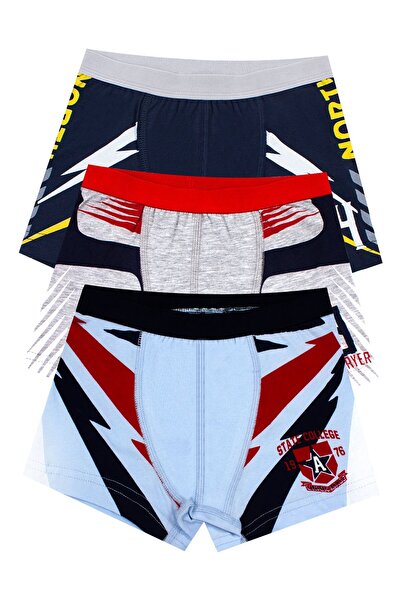 Öts Αγόρια Μπόξερ Τριπλό Συσκευασία με στάμπα (96% βαμβάκι - 4% ελαστάνη)