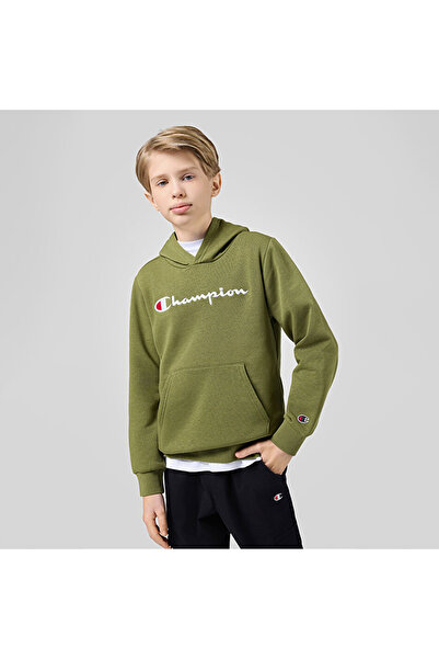 Champion Script Shop Hooded Sweatshirt Yeşil Çocuk Kapüşonlu Sweatshirt-30687...