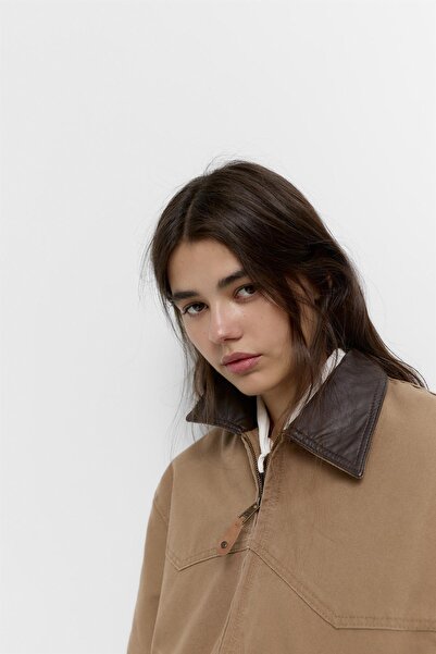 Pull & Bear Jacket with combined collar and seams