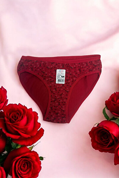 miss eftelya Kadın Desenli Bikini Kilot 3'lü