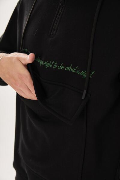 Rocqerx X-4005 Φούτερ με κουκούλα και μισό φερμουάρ