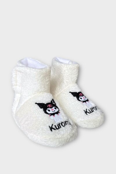 Liger Дитячі вишиті тапочки Kuromi з білим кольором