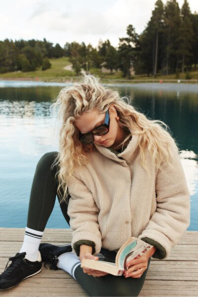 Stradivarius Çift Taraflı Suni Yünlü Kapitone Ceket