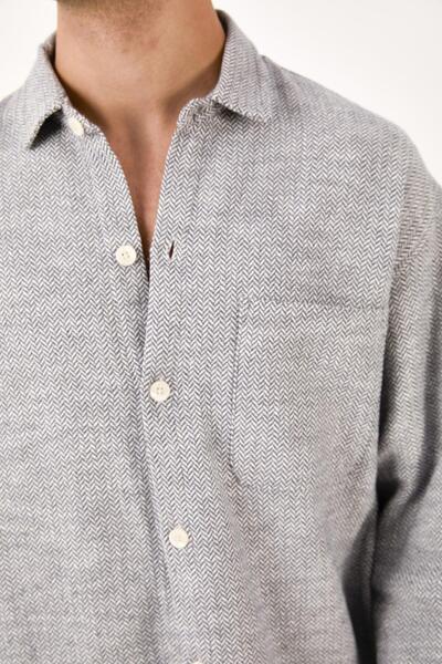 Rocqerx X-0001 Standing Collar Single Pocket Long Sleeve Shirt