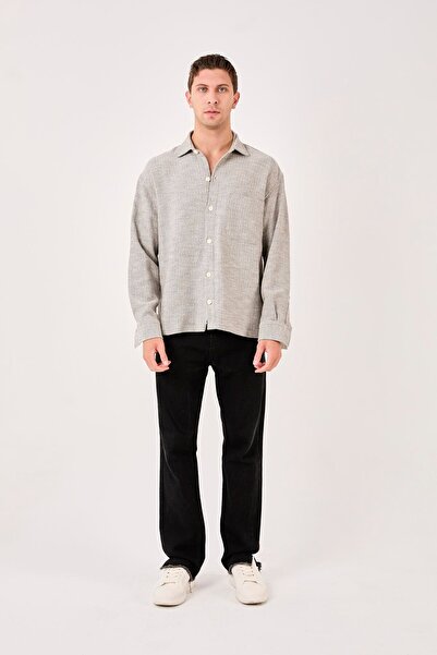 Rocqerx X-0001 Standing Collar Single Pocket Long Sleeve Shirt