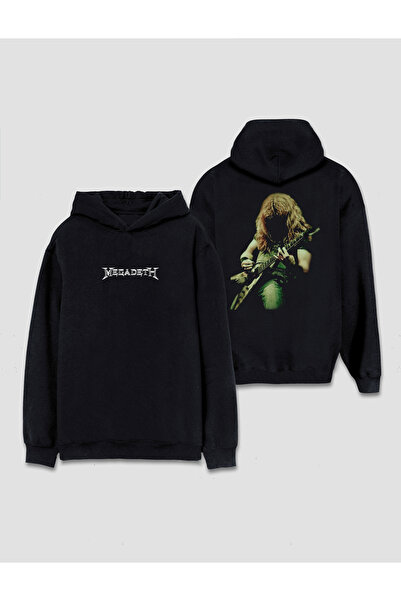 Darkia Megadeth Dave Mustaine Özel Tasarım Baskılı Kapşonlu Sweat Hoodie