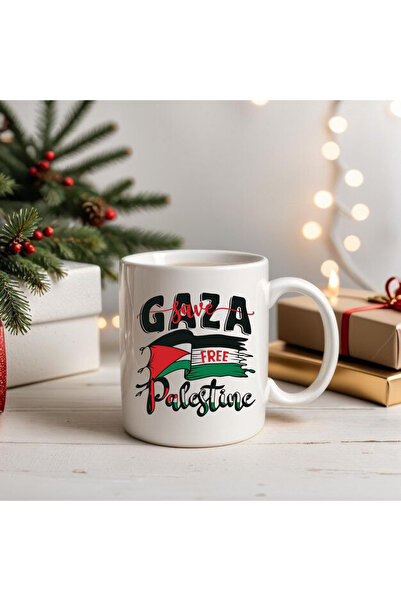 ALPŞAN TİCARET Free Palestine Mug Cup Free Palestine Themed Mug