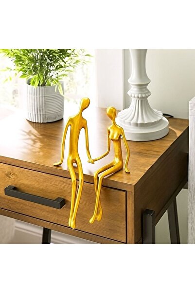 jeane home decor 25cm İskandinav Tarzı Sevgili Çift Ofis Ev Biblo Obje Figür