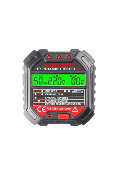 Habotest Tester de rețea, priză, dispozitiv de măsurare digital, afișaj LCD, ...