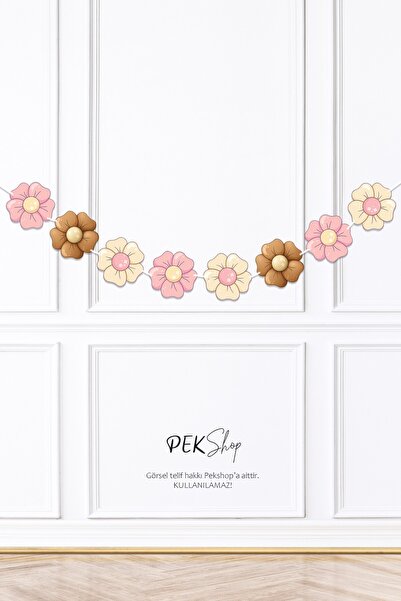 PEKSHOP Διακοσμητικό τοίχου με πανό Bohemian Flowers