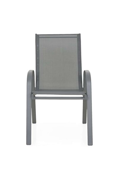 Maison Mex Scaun de grădină/terasă, BASIC, L.54 L.73,5 H.90,5, antracit/gri