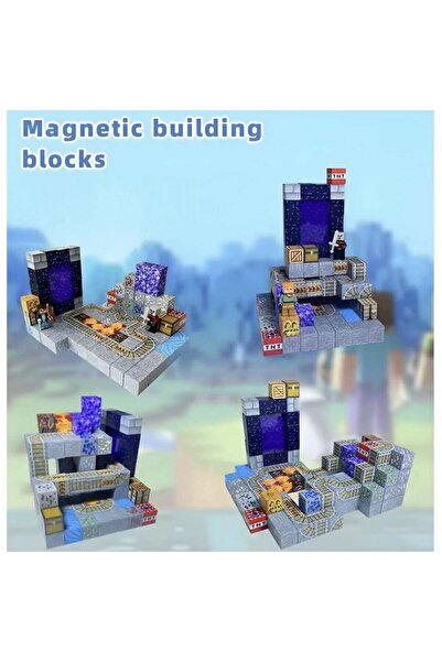 OEM 3D Magnetic Block Set, 116 Pieces, 2x2cm Size, Orbit Transmission Theme, 6 Figures