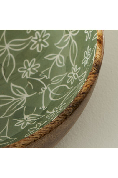 Bella Maison Floral Mango Presentation Bowl Green (30X8 cm)