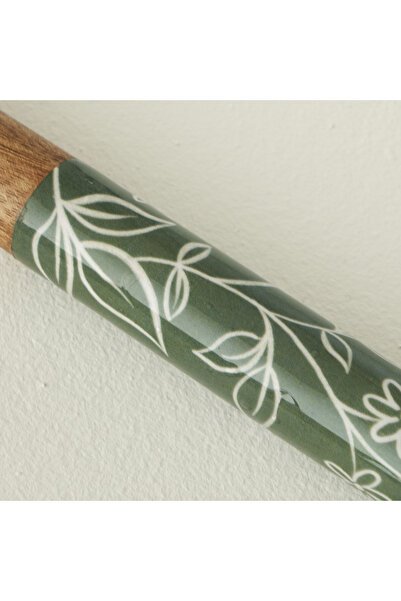 Bella Maison Floral Mango Salad Serving Set Green (28X8 cm)