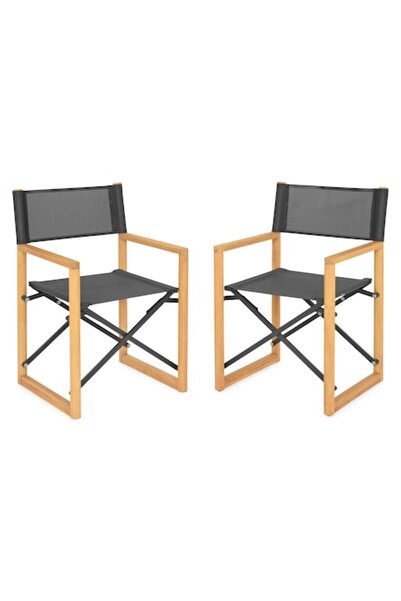 Maison Mex Set 2 scaune pliabile gradina/terasa, REGIZOR, L.53 l.55 H.87 cm, ...