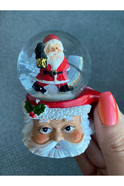 nesever store Yılbaşı Temalı 6cm Dekoratif Mini Kar Küresi (1 ADET) Happy-chr...