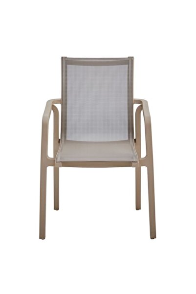 Maison Mex Scaun suprapozabil gradina/terasa, MARTA, L.62 l.58 H.91 cm, sampanie