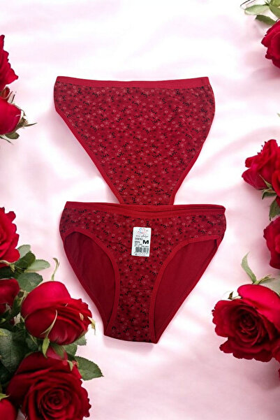 miss eftelya Kadın Desenli Bikini Kilot 3'lü