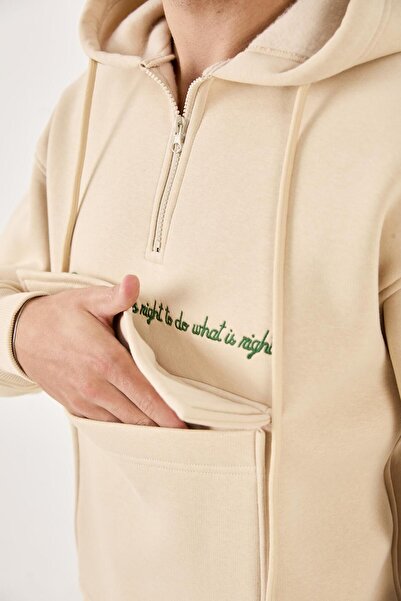 Rocqerx X-4005 Φούτερ με κουκούλα και μισό φερμουάρ